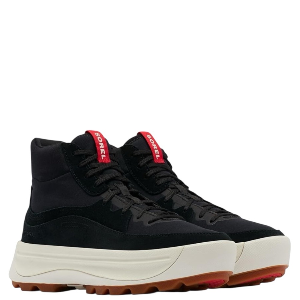 Sorel Suede Chunky Platform Mid Top Ona 503 Sneakers Black